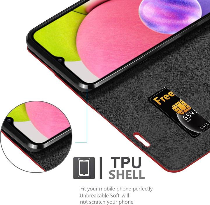 Actual product image Cadorabo Book Invis. Magnet sleeve (Samsung Galaxy A03s)