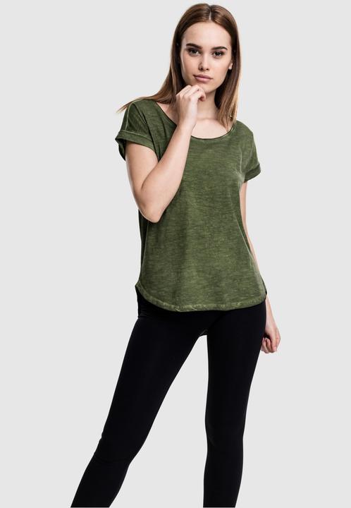 Immagine prodotto Urban Classics Tee lungo da donna a forma di schienale con tintura spray (XS)