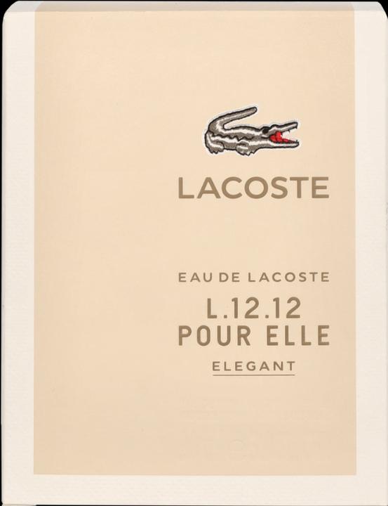 Produktbild Lacoste Eau de L.12.12 Elegant (Eau de Toilette, 90 ml)
