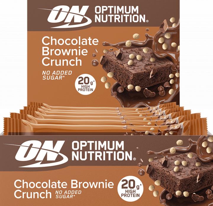 Produktbild Optimum Nutrition Crunch Bar (10 x 65G) (Chocolate Brownie Crunch, 10 Stk., 650 g)