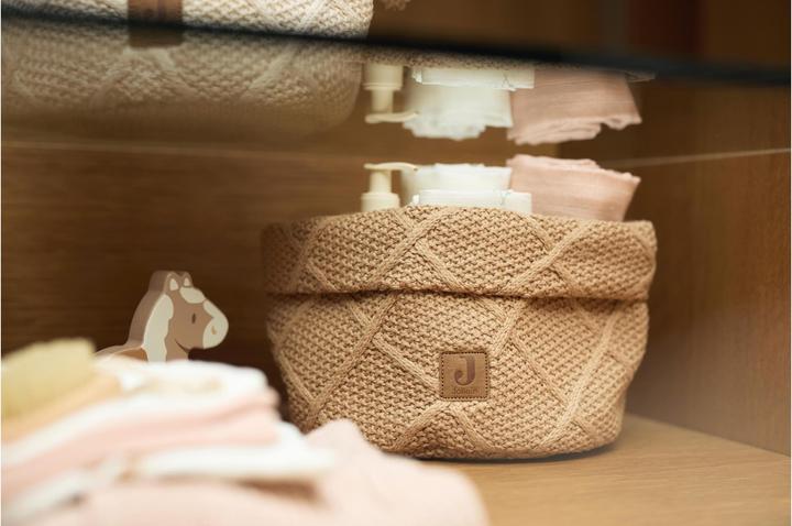 Immagine prodotto Jollein Cesto di cura Check Knit Biscuit 14 x 18 cm