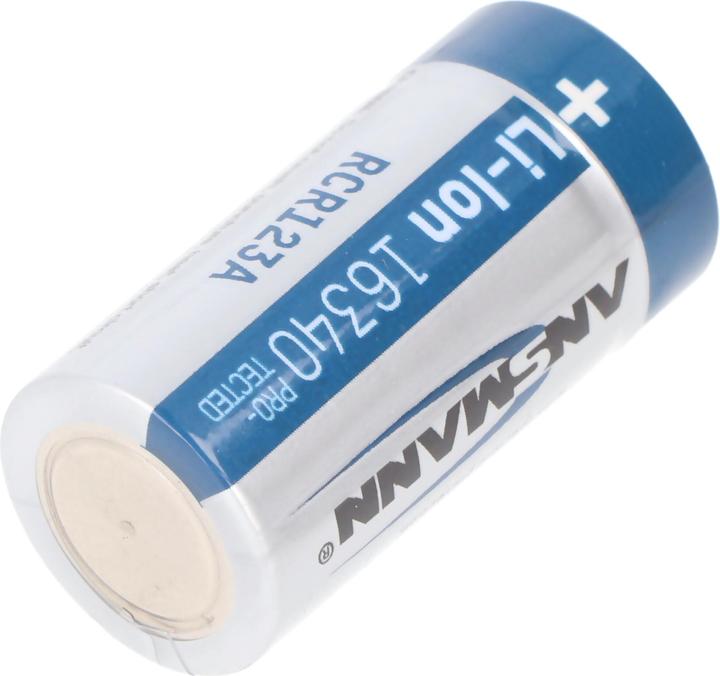 Image du produit Ansmann Batterie 16340 850mAh 1 pc. (1 pcs, C, 850 mAh)