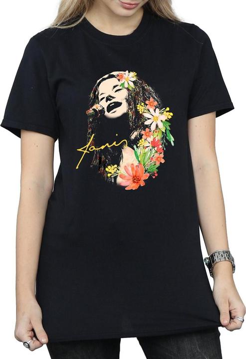 Immagine prodotto Janis Joplin Floral Pattern Maglietta Ampia Donna (XXL)