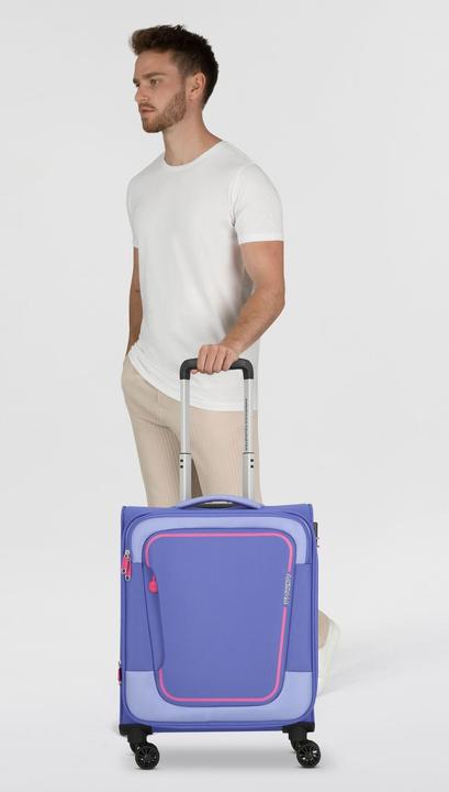 Image du produit American Crew Pulsonic 4 roues trolley cabine 55 cm avec soufflet d'extension (35 l, Bagage à main (jusqu'à 50l))
