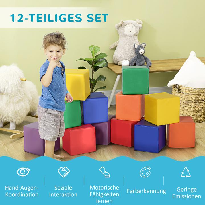 Image du produit Homcom Blocs de mousse en kit de 12 pièces