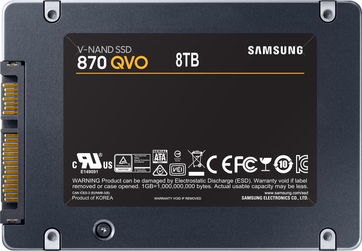 Actual product image Samsung 870 QVO (8000 GB, 2.5")