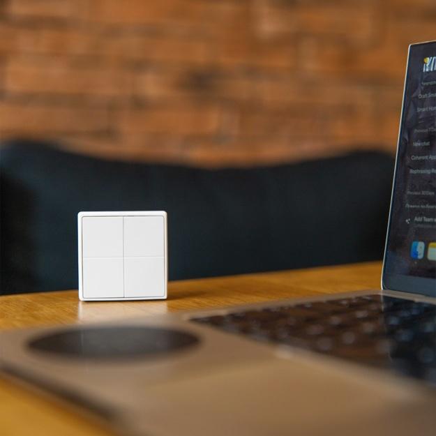 Actual product image Shelly BLU Wall Switch 4 - Stand-Alone