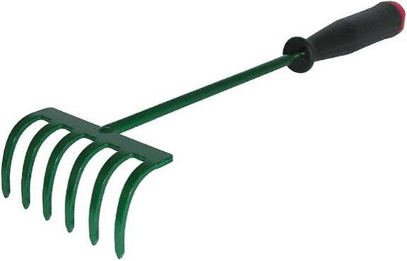 Kard Grabki Ogrodowe 6-Zebów Pręt Metalowy 30cm Z Rączką