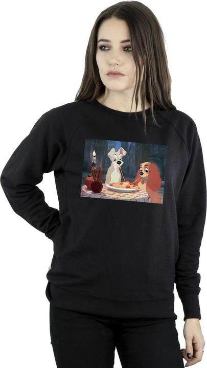 Actual product image Disney Womens/Ladies Lady And The Tramp Spaghetti Photo Sweatshirt (M)