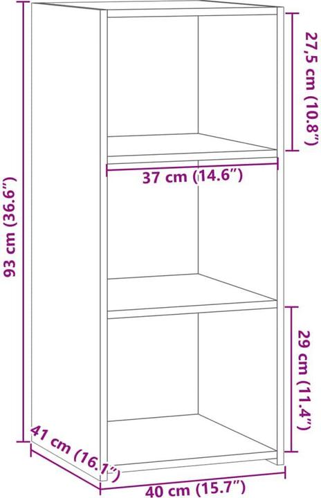 Actual product image VidaXL Sideboard (40 x 41 x 93 cm)