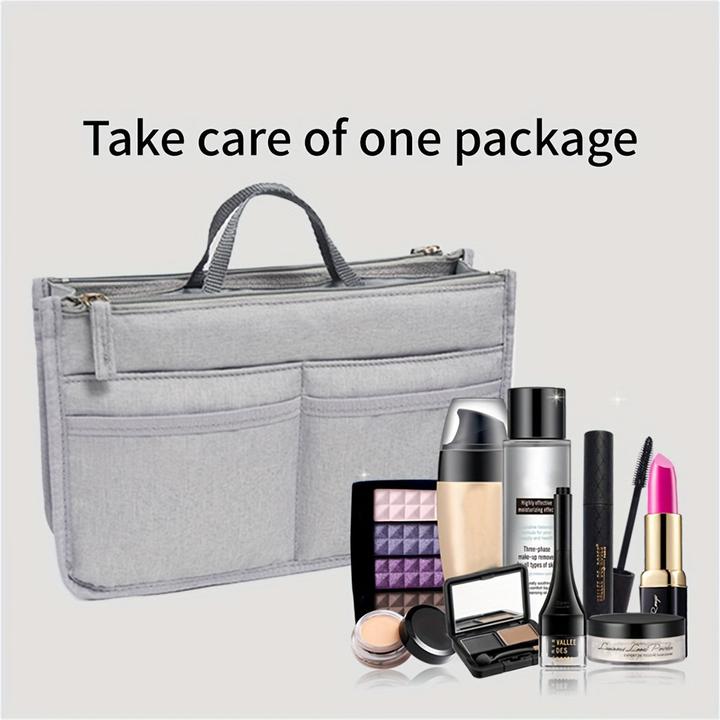Produktbild Only-Bags.Store Multifunktionale & tragbare Aufbewahrungstasche mit doppelten Reissverschlüssen, grosse Kapazität