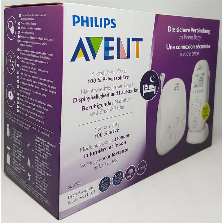 Immagine prodotto Philips Avent Dect SCD723/26 (Audio del baby monitor, 330 m)