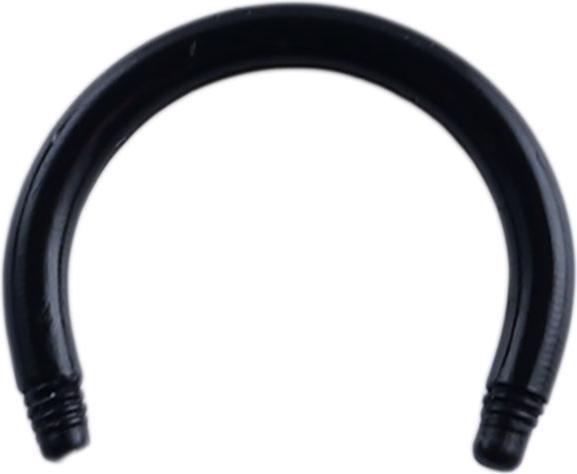 Star Piercing Micro Circular Barbell-Stab schwarz (Acryl, ohne Messing)