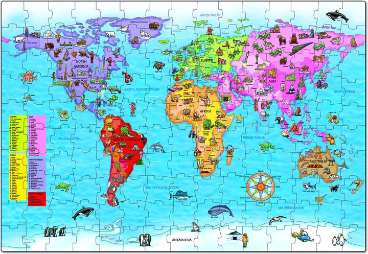 Actual product image Orchard World Map Puzzle & Poster