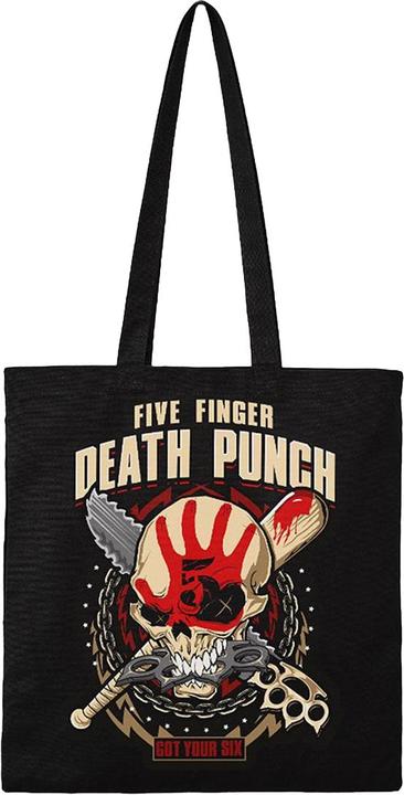 Actual product image Five Finger Death Punch Got Your Six Cotton Tote Bag