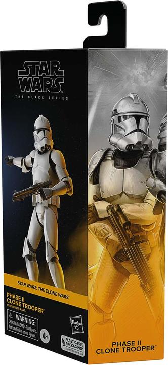 Image du produit Hasbro Star Wars: The Clone Wars Black Series figurine Phase II Clone Trooper