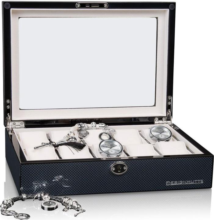 Actual product image Designhütte Watch box Chicago 10 - Carbon - 70005-209