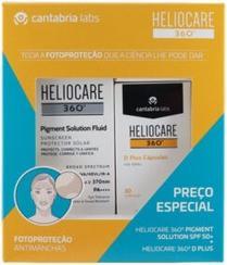 Immagine prodotto Heliocare 360 D Plus Capsule 30 Count con Pigment Solution Fluid SPF50+ 50ml (SPF 50+, 50 ml)