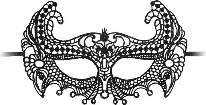 Actual product image Ouch! Empress Black Lace Mask
