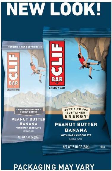 Image du produit Clif Bar Barres énergétiques (Chocolat noir, Banane, 12 pcs, 816 g)