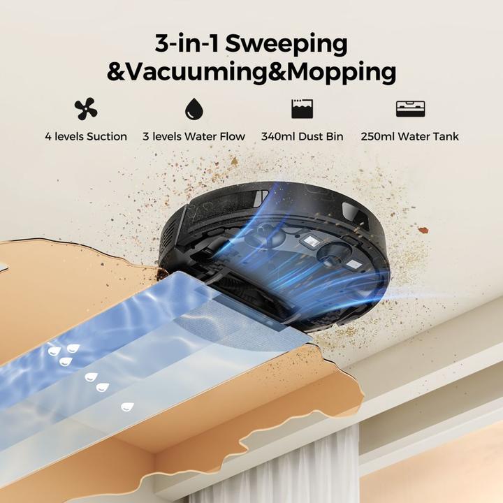 Produktbild Lubluelu Vacuum cleaner L15 Plus robot vacuum cleaner with self-empty station (Saugroboter)
