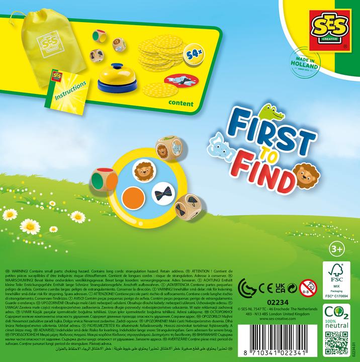 Immagine prodotto Ses First to Find - Cerca, chiama e raccogli (Inglese, Francese)