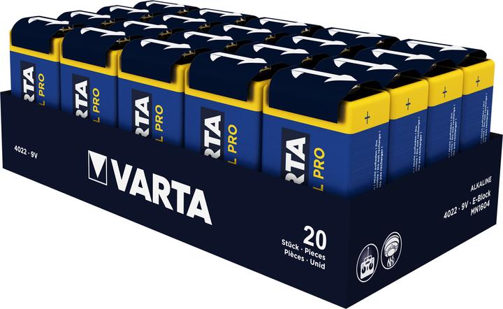 Varta Industrial (20 Stk., 9V Block, 640 mAh)