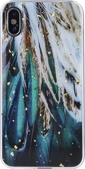 Immagine prodotto OEM Custodia Gold Glam per Samsung Galaxy S24 con piume (Samsung Galaxy S24+)