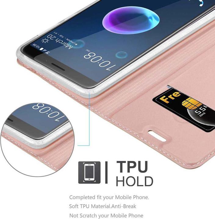 Actual product image Cadorabo Book Classy Style Cover (HTC Desire 12)