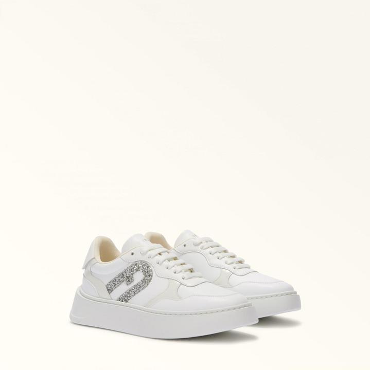 Furla leather sneakers white color (37)