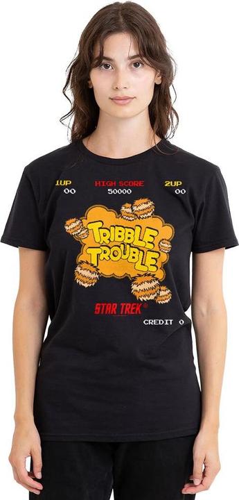 Actual product image Unisex Adult Tribble Trouble T-Shirt (XXL)