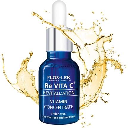 Floslek Re Vita C 40+ concentré de vitamines sous les yeux pour le cou et la nuque 15ml (Gel, 15 ml, Jour + nuit)