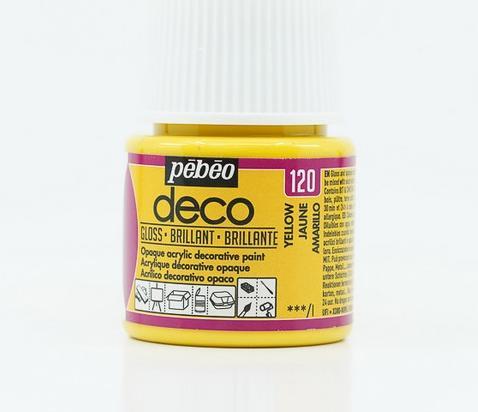 Image du produit Pebeo Deco Couleur acrylique brillante (Jaune, 45 ml)