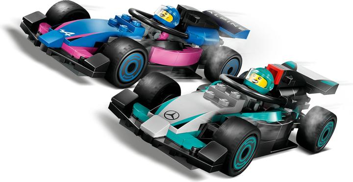 Immagine prodotto LEGO F1 Garage mit Mercedes-AMG & Alpine Rennautos (60444, LEGO City)