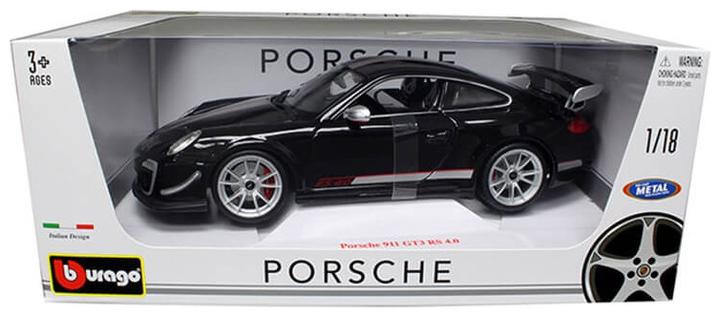 Actual product image Bburago Porsche 911 GT3 RS 4.0 Black 1:18