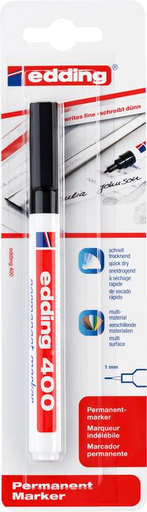 Image du produit Edding 400 (Noir, 1 mm, 1 x)