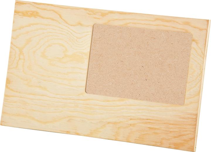 Image du produit VBS Cadre photo "Scrap", bois de pin, env. 29x18cm, cadrage env. 15x10cm (15 x 10 cm)
