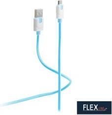 Flexline FLX FL31-72303 USB-Ladekabel A Stecker auf Micro B gruen 0.3m (0.30 m, USB 2.0)