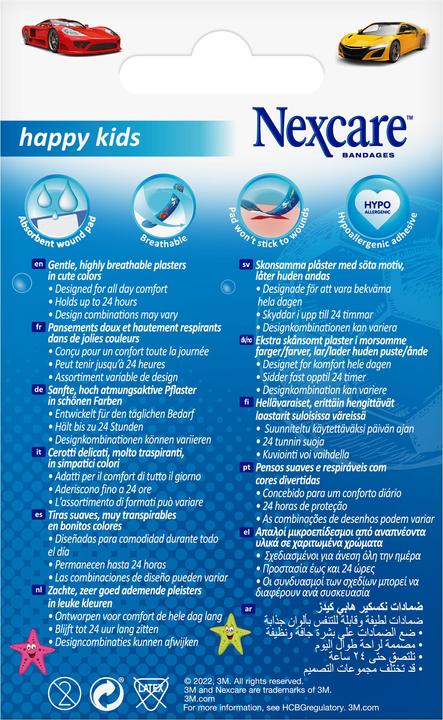 Energy Label Nexcare Happy Kids Cool (20 x)