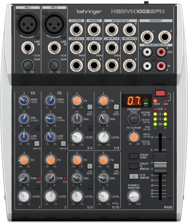 Produktbild Behringer Xenyx 1002SFX (Studio- und Livemixer)