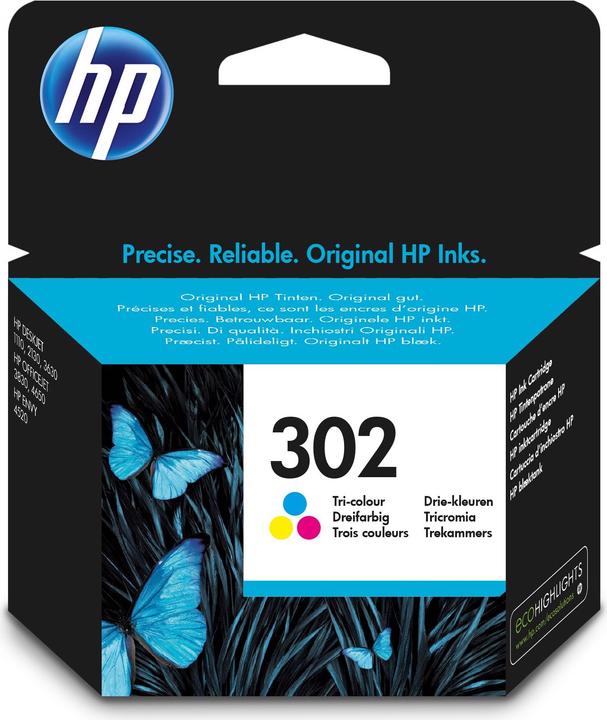 Actual product image HP 302 (M, Y, C)