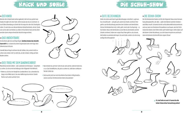 Produktbild Lebendige Strichmännchen zeichnen - Das Workbook (Deutsch, Andreas Tschudin, 2021)