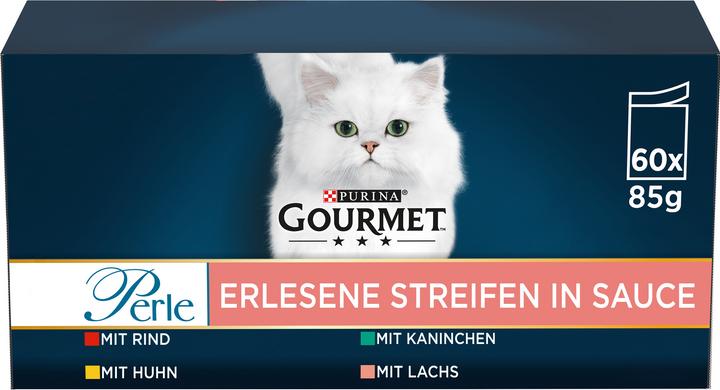 Immagine prodotto Gourmet Strisce squisite di perle (Senior, Adulto, 60 pz., 5100 g)