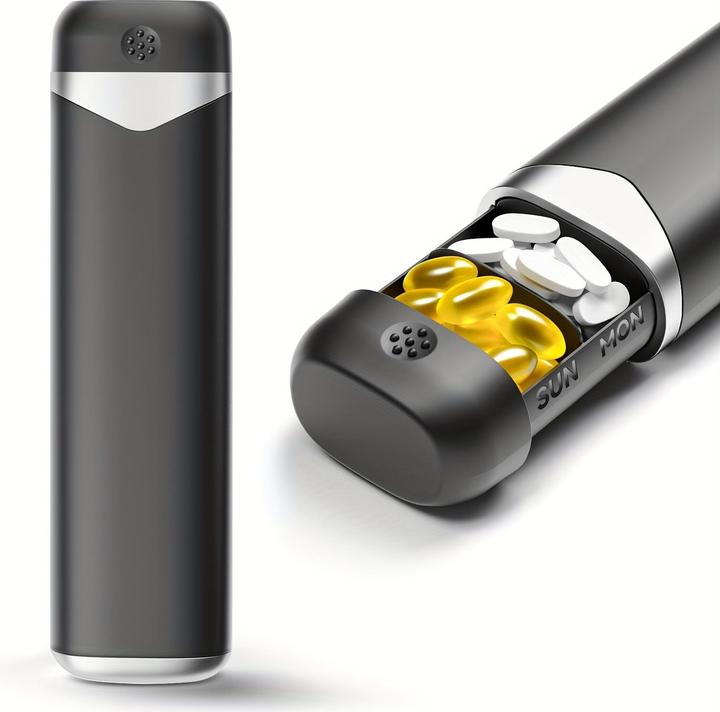 Produktbild PhoneLook Woche Pillendose tragbar 7 Tage kompakte Medikamenten-Dispenser