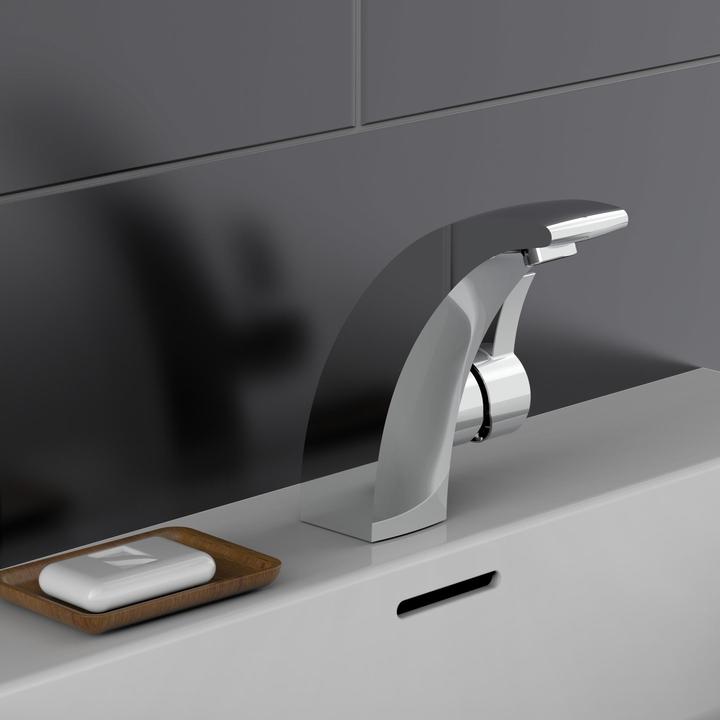 Image du produit Schütte Robinet de lavabo avec mitigeur SCHTTE Panama chromé brillant 98100