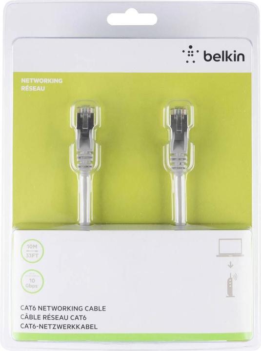 Produktbild Belkin Patch-Kabel RJ-45 (M) bis RJ-45 (M) (S/FTP, CAT6, 10 m)