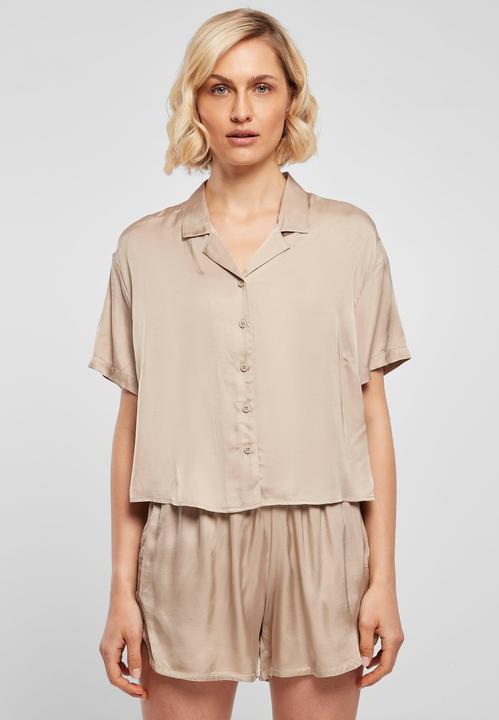 Produktbild Urban Classics Ladies Viscose Satin Resort Shirt - 17070 (S)