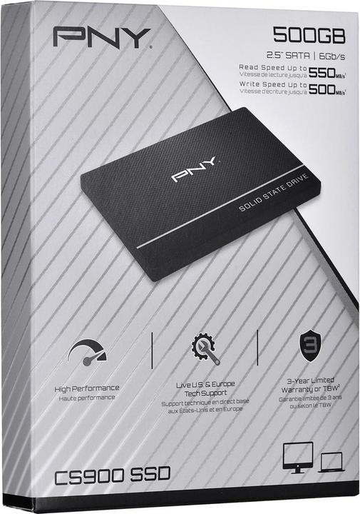 Actual product image PNY CS900 (500 GB, 2.5")