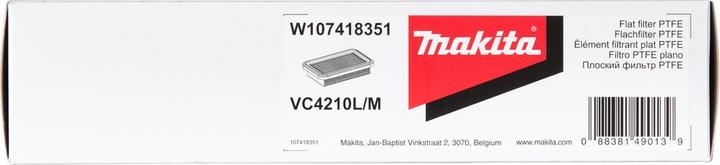 Etichetta energetica Makita Elemento filtrante PTFE per aspirapolvere VC4210M