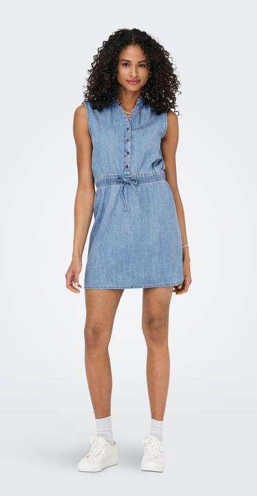 Produktbild Only Normal geschnitten V-Ausschnitt Midikleid Jeanskleid (XS)
